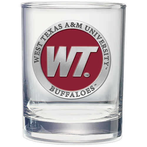 West Texas A&M University Double Old Fashioned Glass