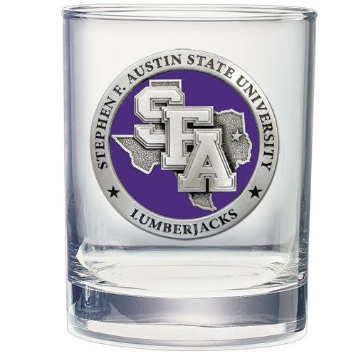 Stephen F. Austin State University Double Old Fashioned Glass