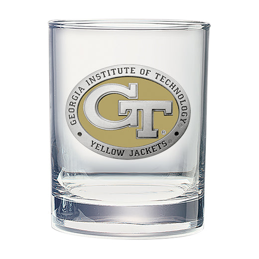 Georgia Tech GT Logo Double Old Fashioned Glass