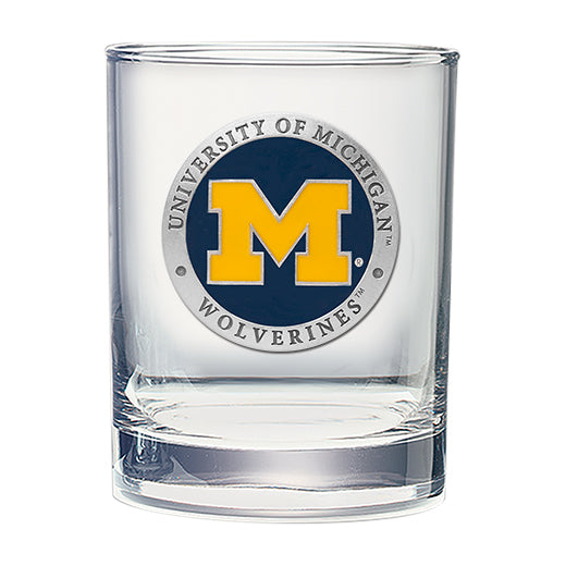 University of Michigan Double Old Fashioned Glass