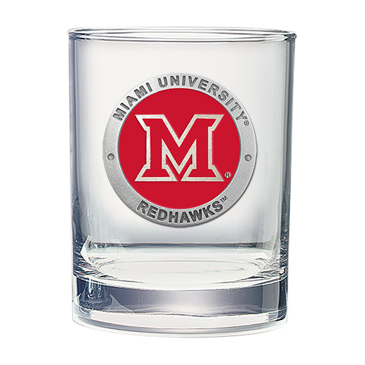 Miami University Double Old Fashioned Glass