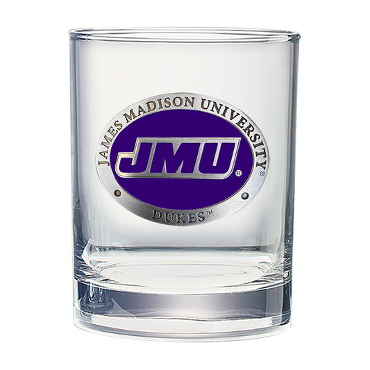 James Madison University Double Old Fashioned Glass