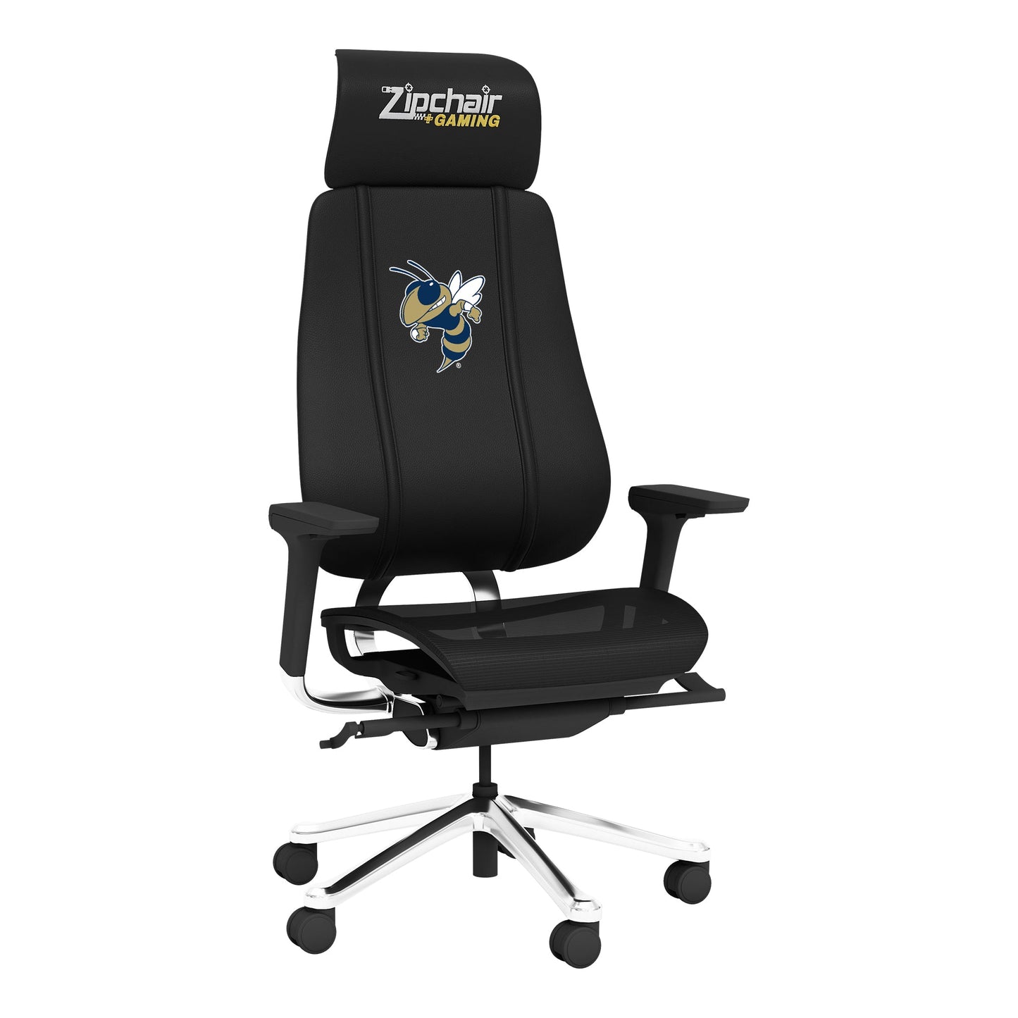 PhantomX Gaming Chair with Georgia Tech Yellow Jackets Alternate Buzz Logo