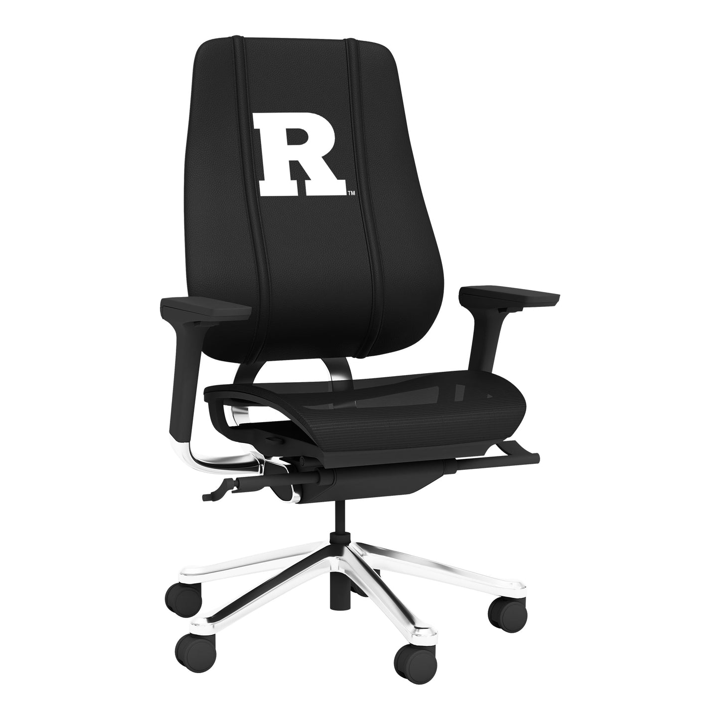PhantomX Gaming Chair with Rutgers Scarlet Knights White Logo