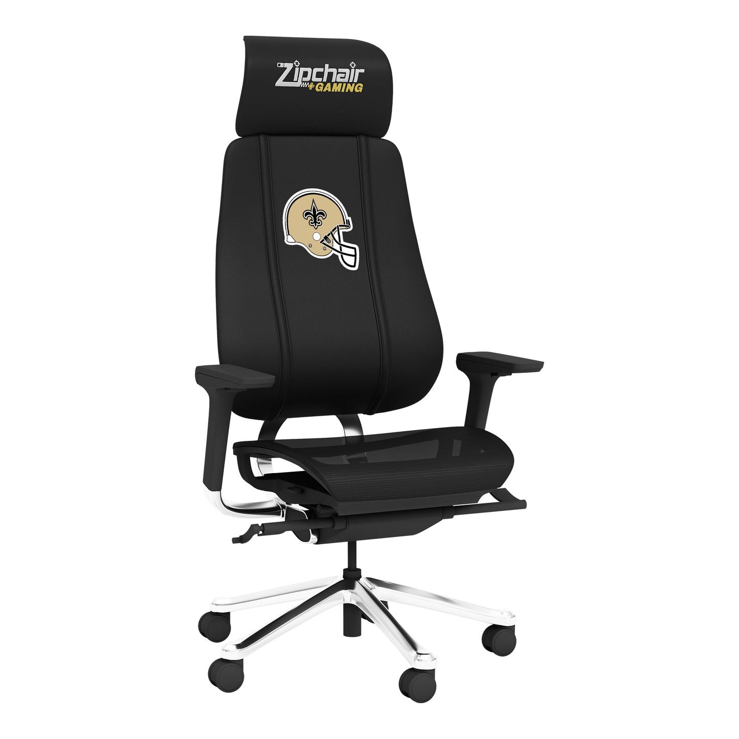 PhantomX Mesh Gaming Chair with  New Orleans Saints Helmet Logo