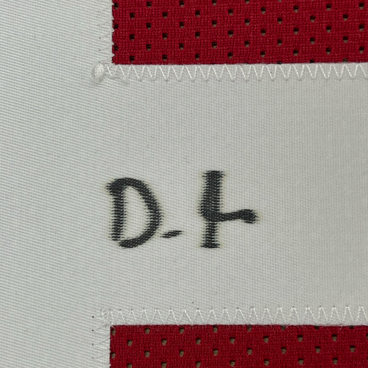 Framed Autographed/Signed Devonta Smith 35x39 Alabama Red College Football Jersey Beckett BAS COA