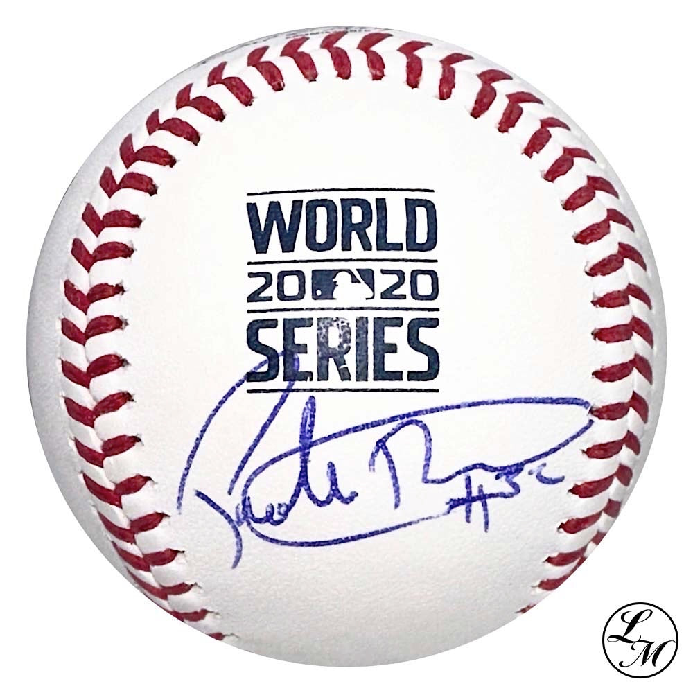 Pedro Baez Dodgers Autographed 2020 World Series Baseball