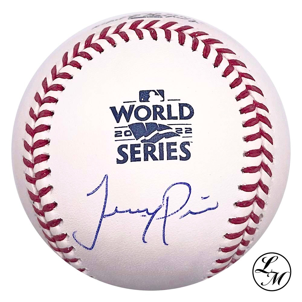 Jeremy Pena Astros Autographed 2022 World Series Baseball JSA COA