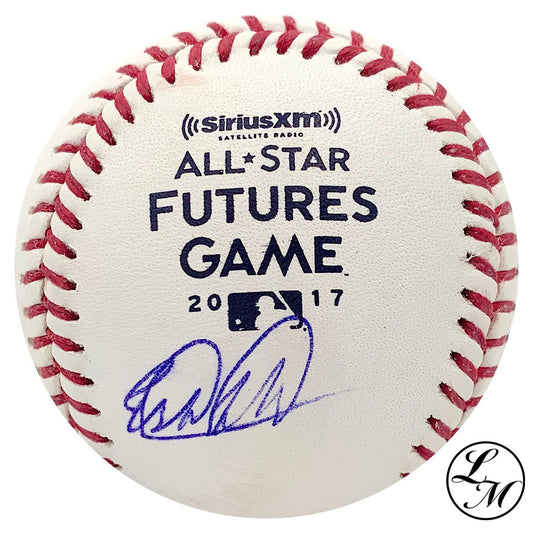 Estevan Florial Autographed 2017 Futures Game Baseball New York Yankees COA