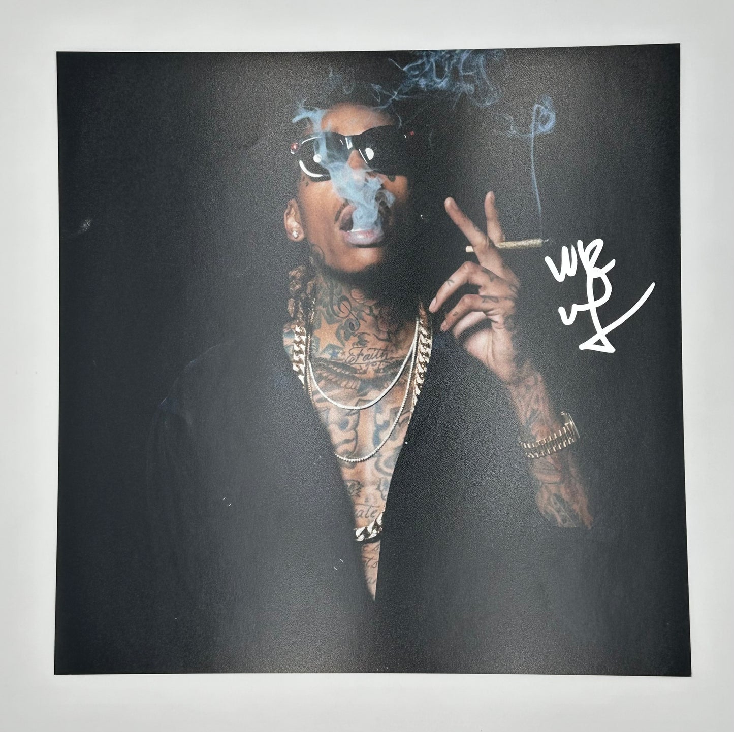 Wiz Khalifa Autographed 12x12 Photo Taylor Gang