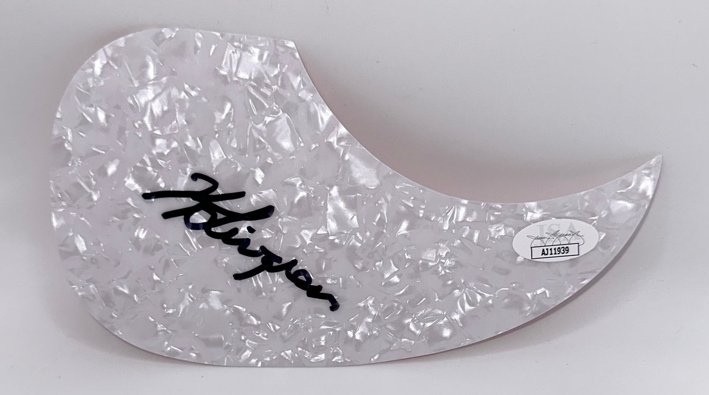 Kerry Livgren Autographed Guitar Pickguard Musician JSA COA