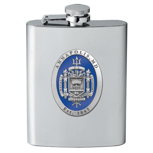 United States Naval Academy Crest Flask