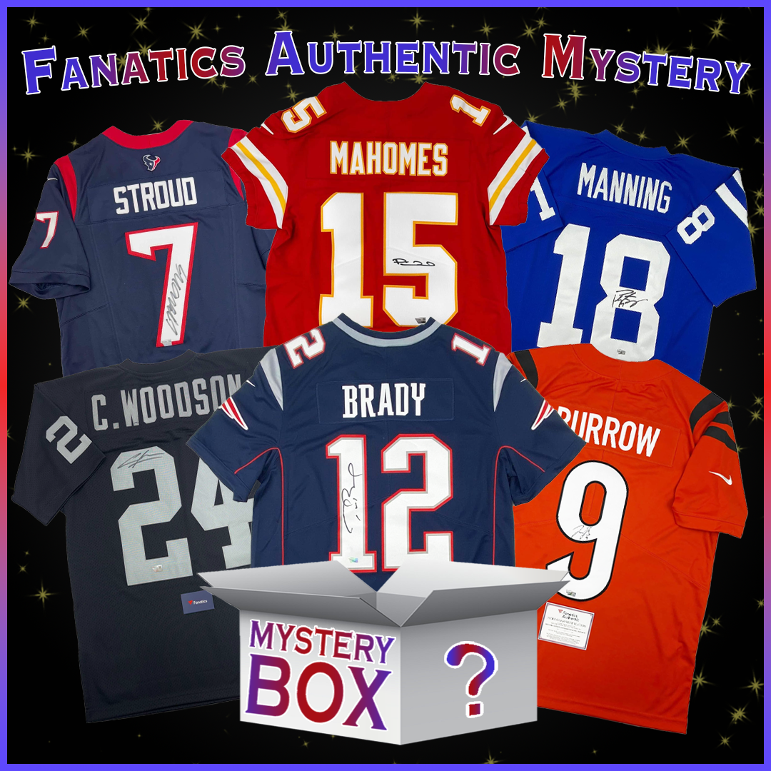 Autographed/Signed Fanatics Authentic Football Jersey Mystery Box with Fanatics COA
