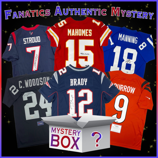 Autographed/Signed Fanatics Authentic Football Jersey Mystery Box with Fanatics COA