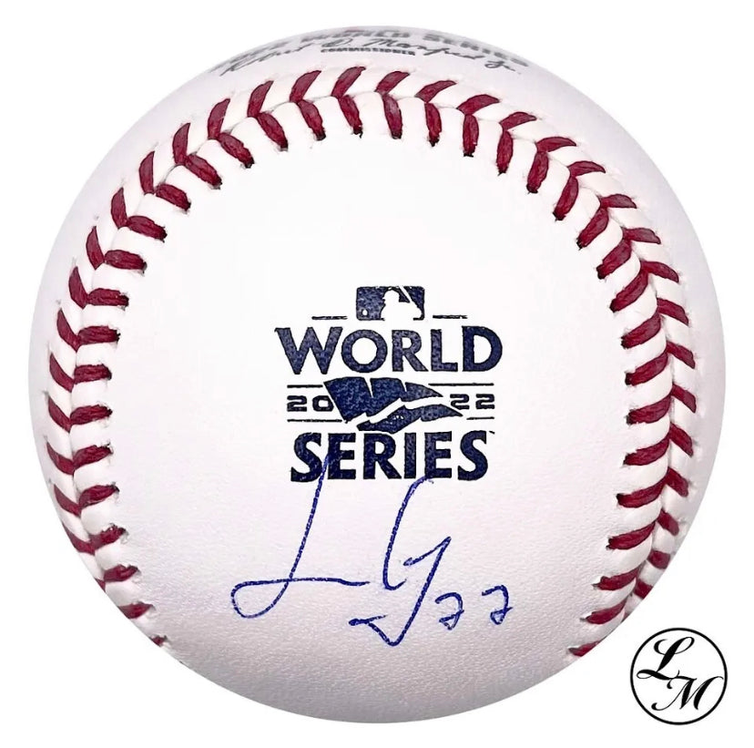 Luis Garcia Autographed 2022 World Series Baseball JSA COA