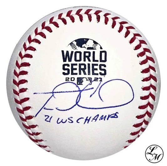 Travis d’Arnaud Braves Autographed 2021 World Series Baseball