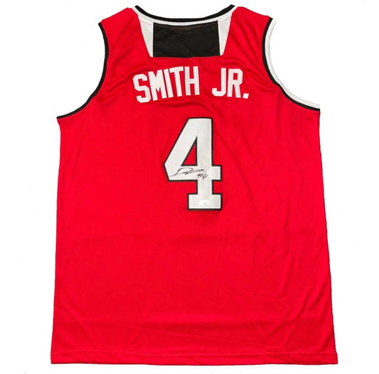 Dennis Smith Jr Autographed NC STATE WOLFPACK Jersey JSA COA