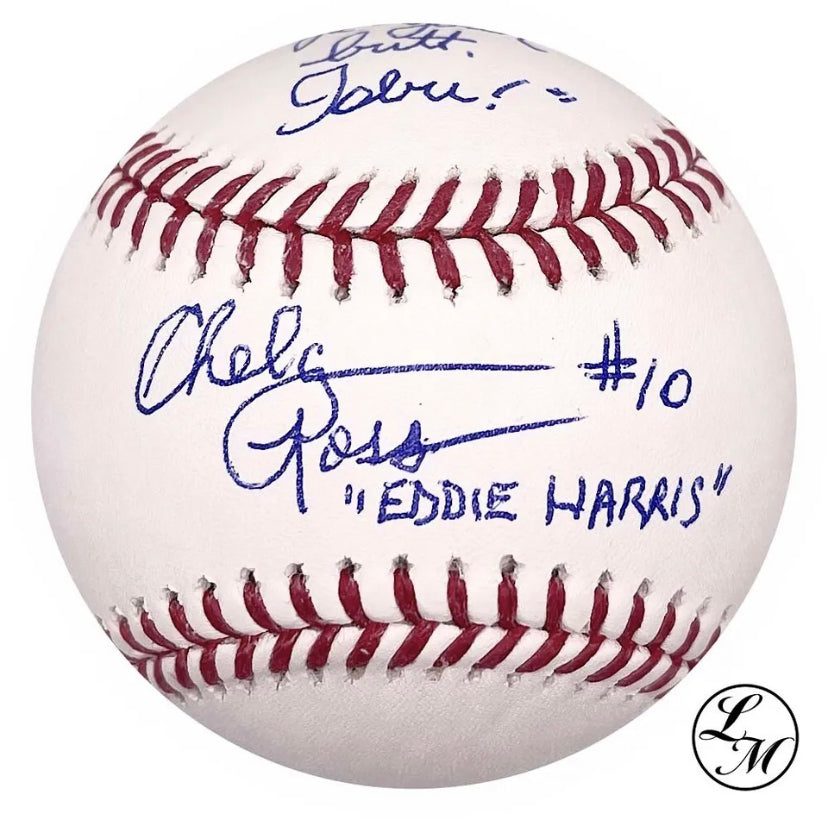 Chelcie Ross Autographed Official Major League Baseball JSA Eddie Harris