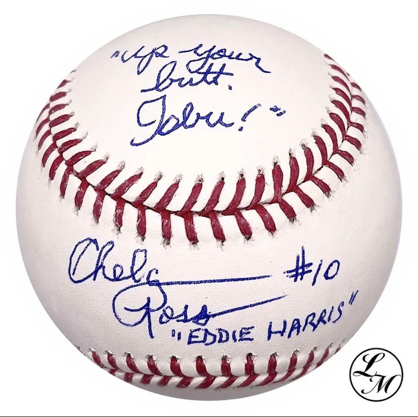 Chelcie Ross Autographed Official Major League Baseball JSA Eddie Harris