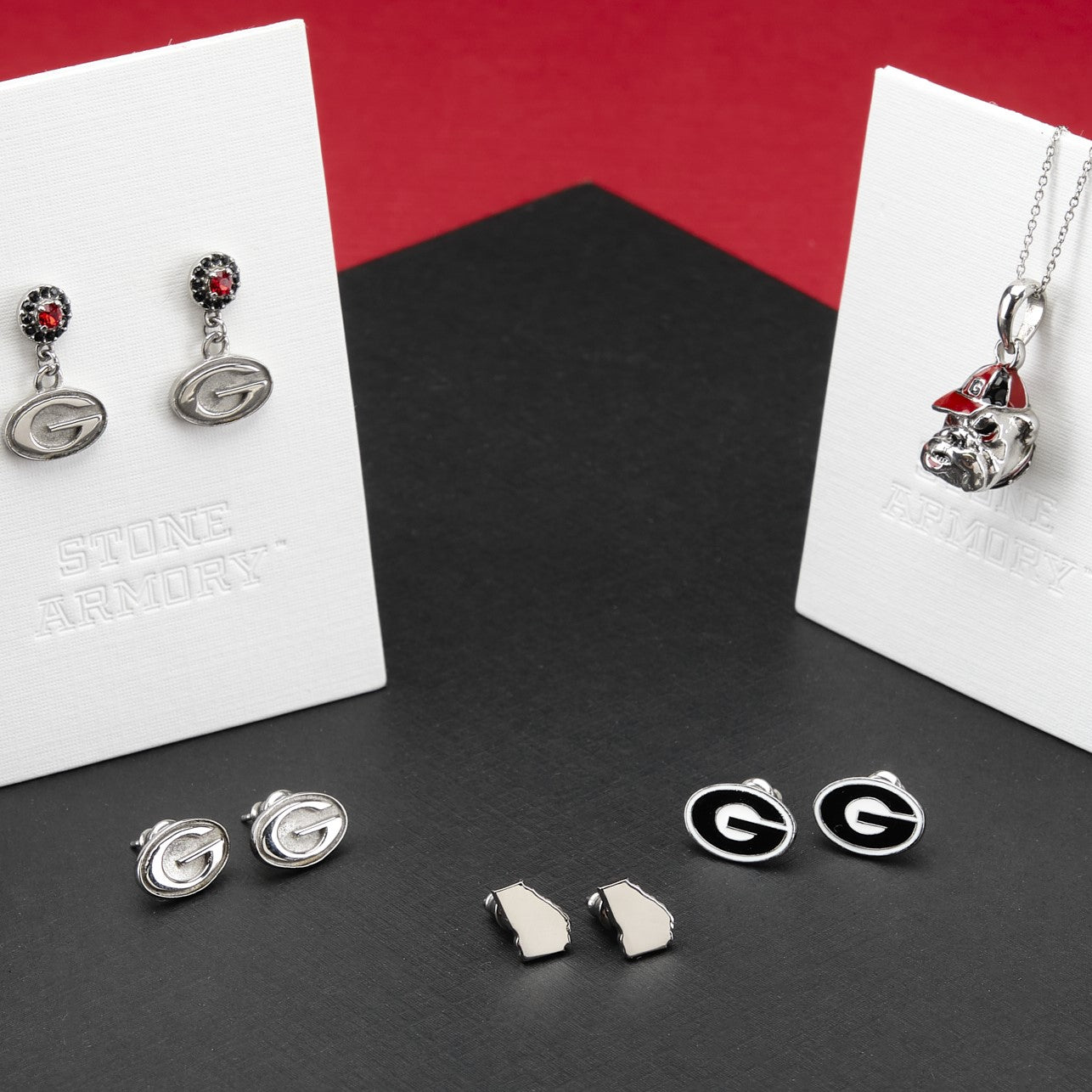Georgia Metal G Logo Studs