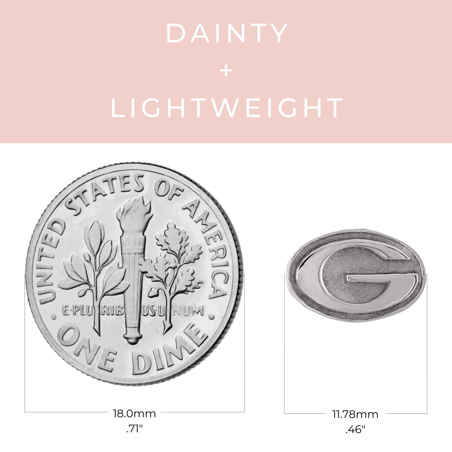 Georgia Metal G Logo Studs