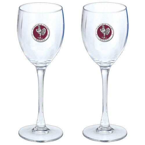 Virginia Tech University Hokies Goblets (Set Of 2)