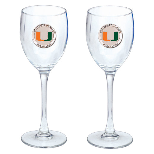 University of Miami Goblets (Set of 2)