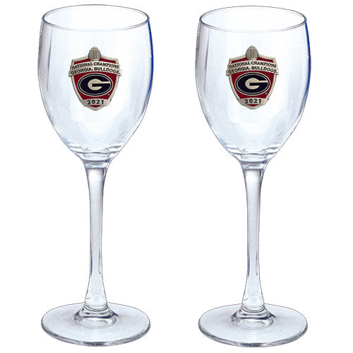 2021 Georgia Football Championship Goblet (Set of 2)