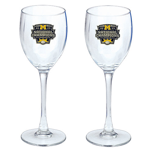 2023 Michigan Football Championship Goblet (Set of 2)
