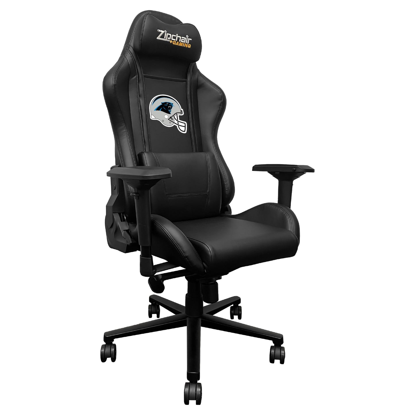 Xpression Pro Gaming Chair with  Carolina Panthers Helmet Logo