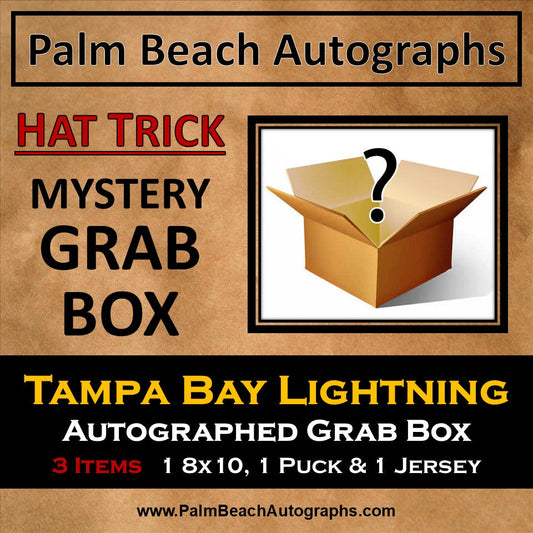 MYSTERY GRAB BOX - Autographed Tampa Bay Lightning Hockey Hat Trick Box