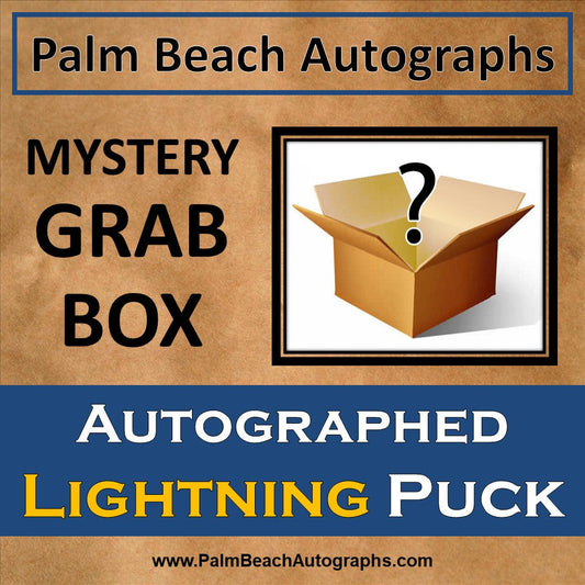 MYSTERY GRAB BOX - Tampa Bay Lightning Autographed Hockey Puck
