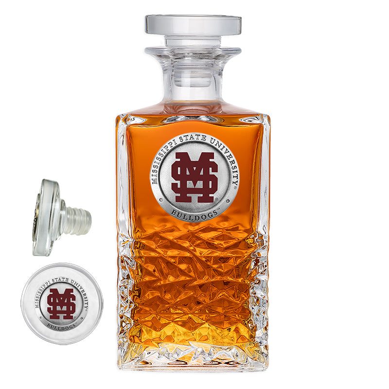 Mississippi State University Baseball Logo Heritage Decanter