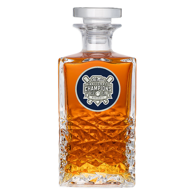 Ole Miss Baseball National Champions 2022 Heritage Decanter