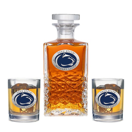 Penn State Heritage Decanter with 2 Glasses