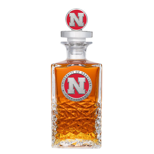 University of Nebraska Heritage Decanter with 3D Top