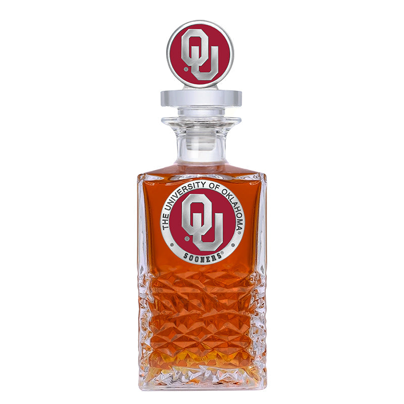 University of Oklahoma Heritage Decanter with 3D Top