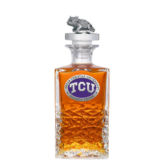 Texas Christian University Heritage Decanter with 3D Top