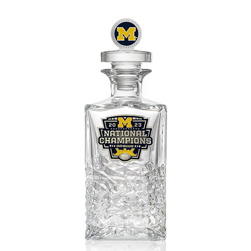 2023 Michigan Football Championship Heritage Decanter with 3D Top