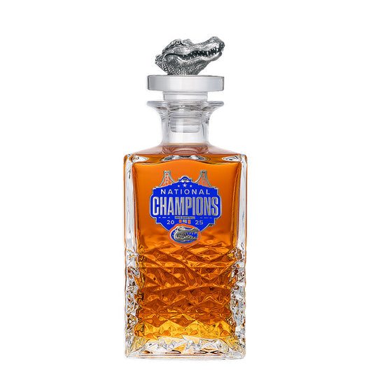 2025 Univ. of Florida Basketball Champ Heritage Decanter with 3D Top