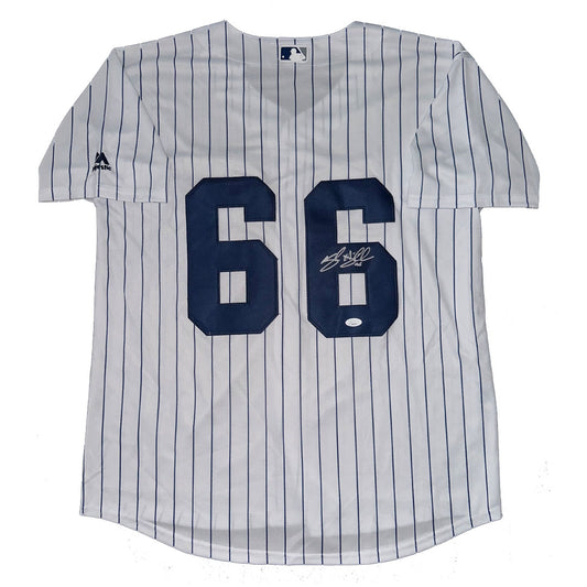 Kyle Higashioka Autographed New York Yankees Jersey JSA COA Caught Perfect Game!