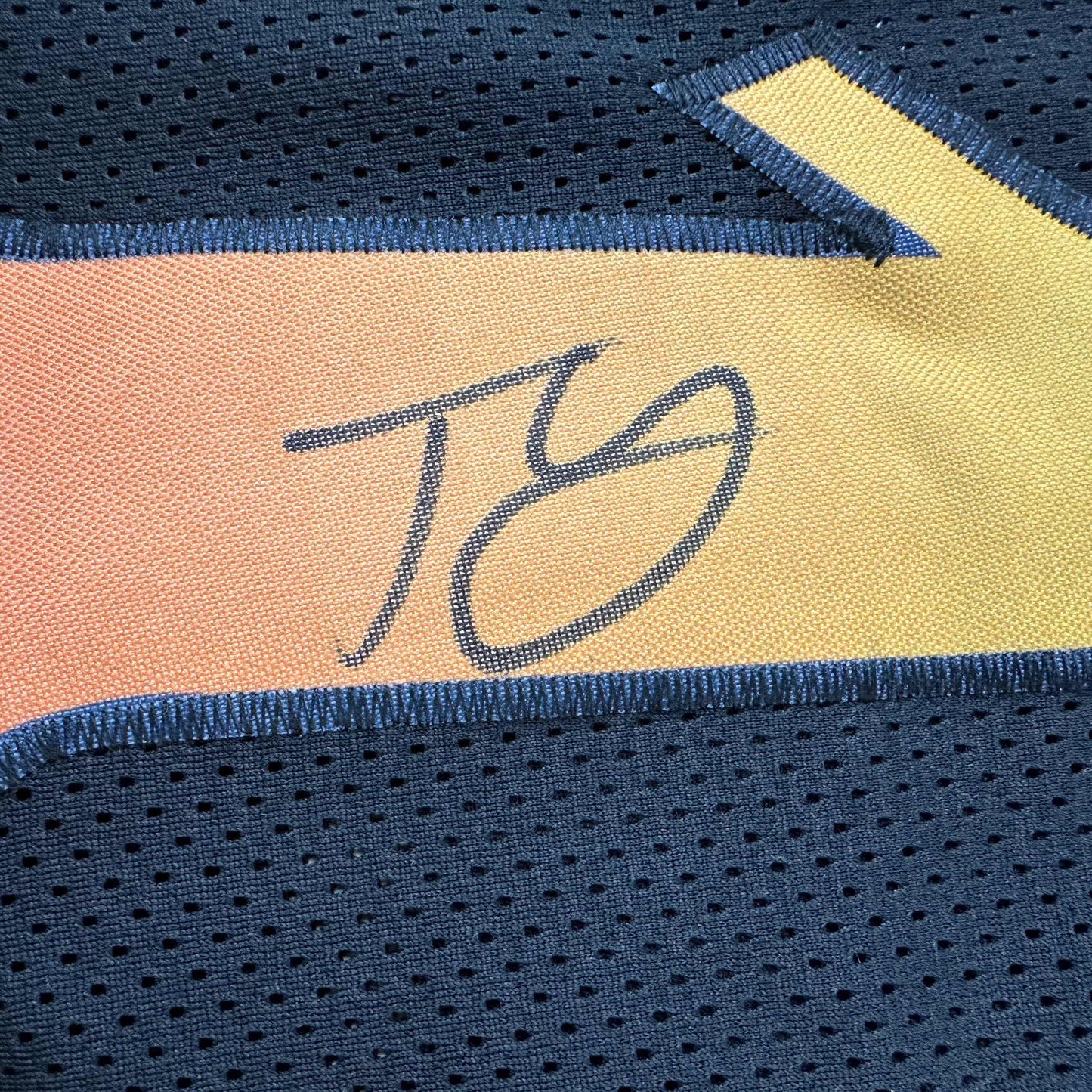 Autographed/Signed Trae Young Atlanta Black City Edition Basketball Jersey JSA COA