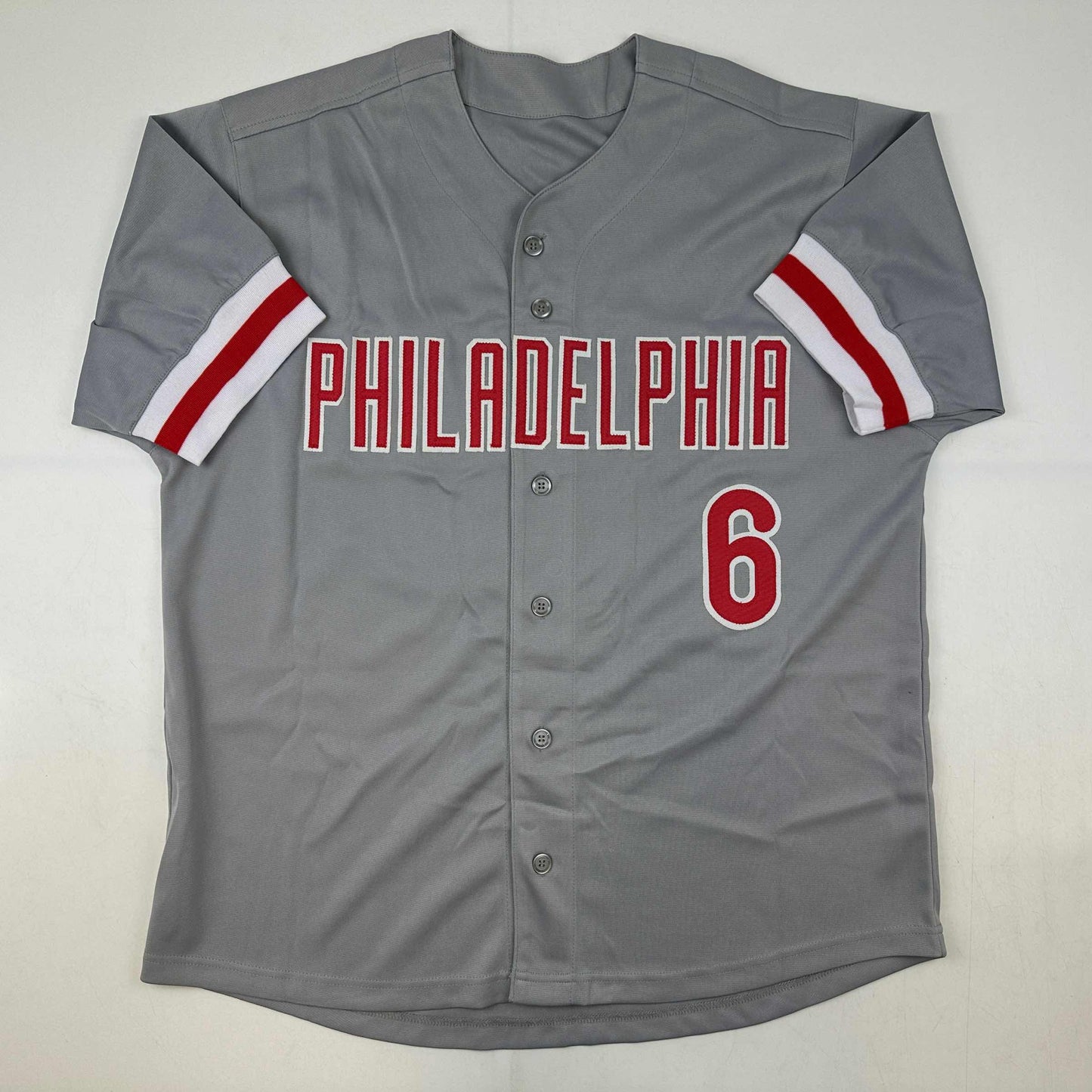 Autographed/Signed Ryan Howard Philadelphia Grey Baseball Jersey JSA COA