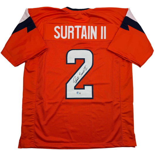 Autographed/Signed Patrick Surtain II Denver Orange Football Jersey JSA COA #2