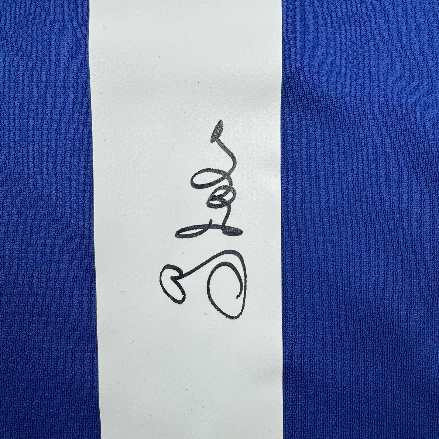 Autographed/Signed Gianfranco Zola Italy Blue Soccer Futbol Jersey Beckett BAS COA