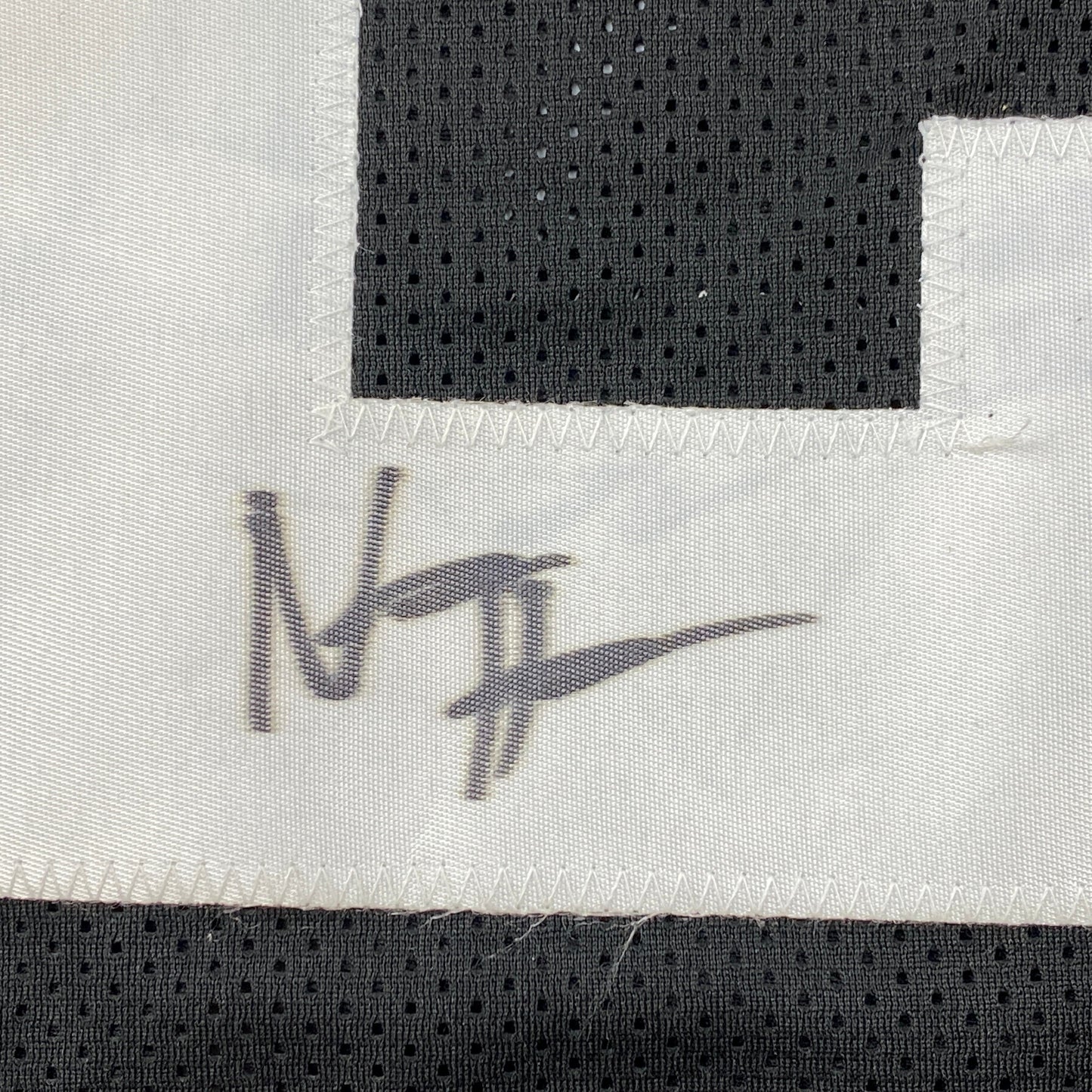 Autographed/Signed Najee Harris Pittsburgh Black Football Jersey Beckett BAS COA