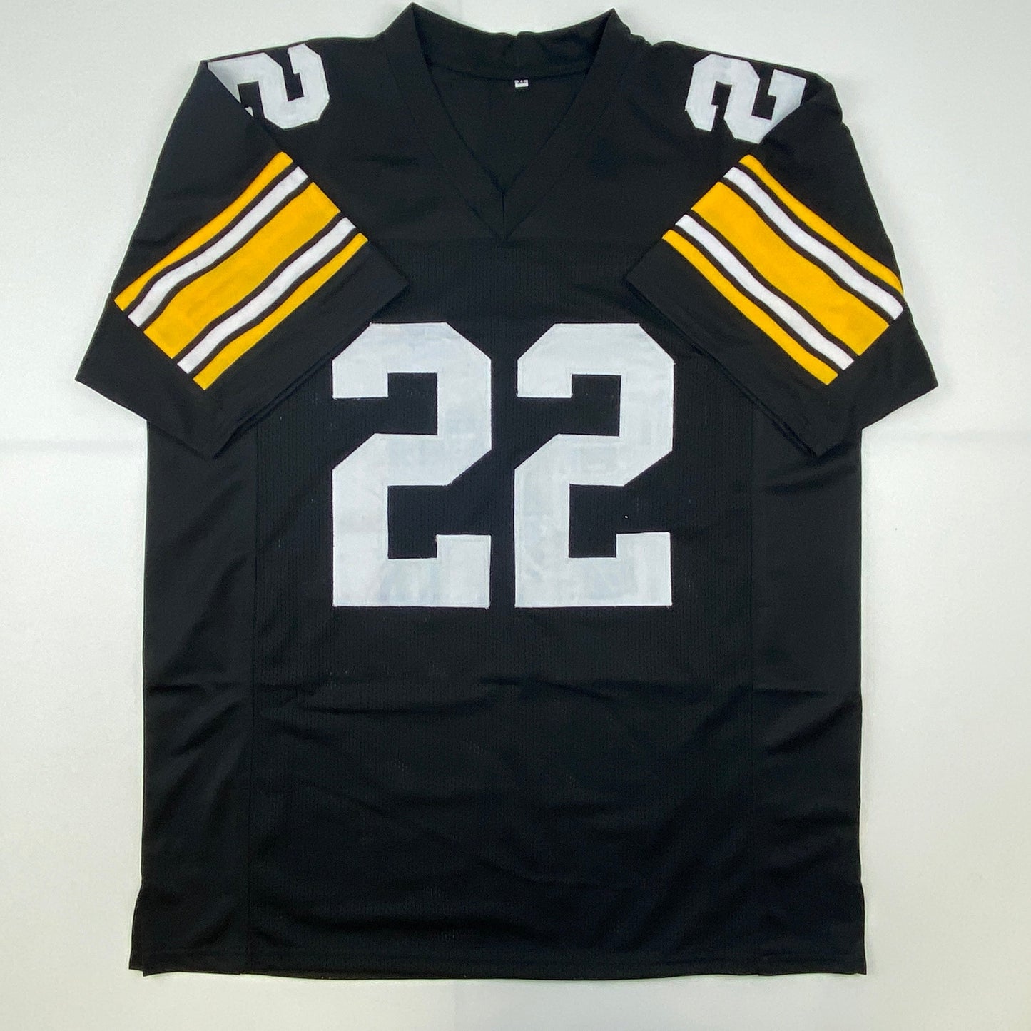 Autographed/Signed Najee Harris Pittsburgh Black Football Jersey Beckett BAS COA