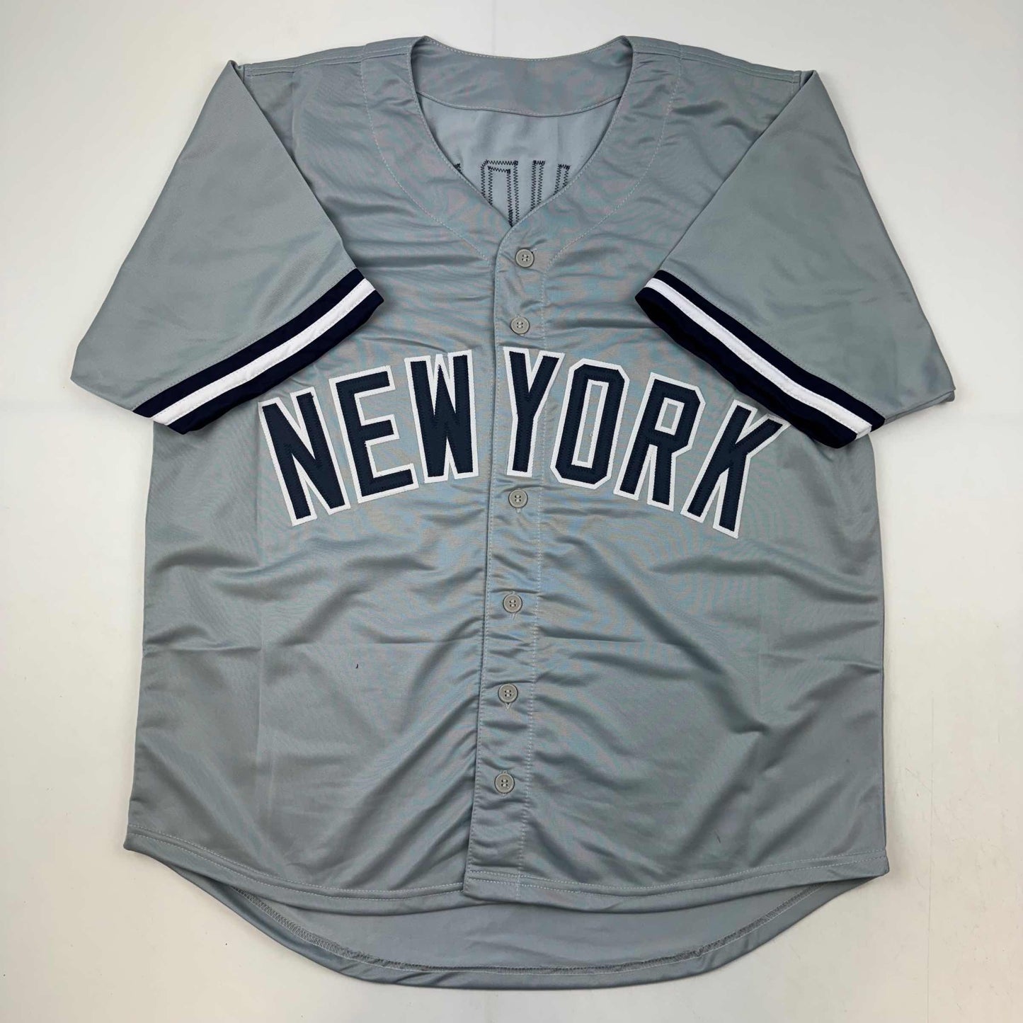 Autographed/Signed Ron Guidry New York Grey Baseball Jersey Beckett BAS COA