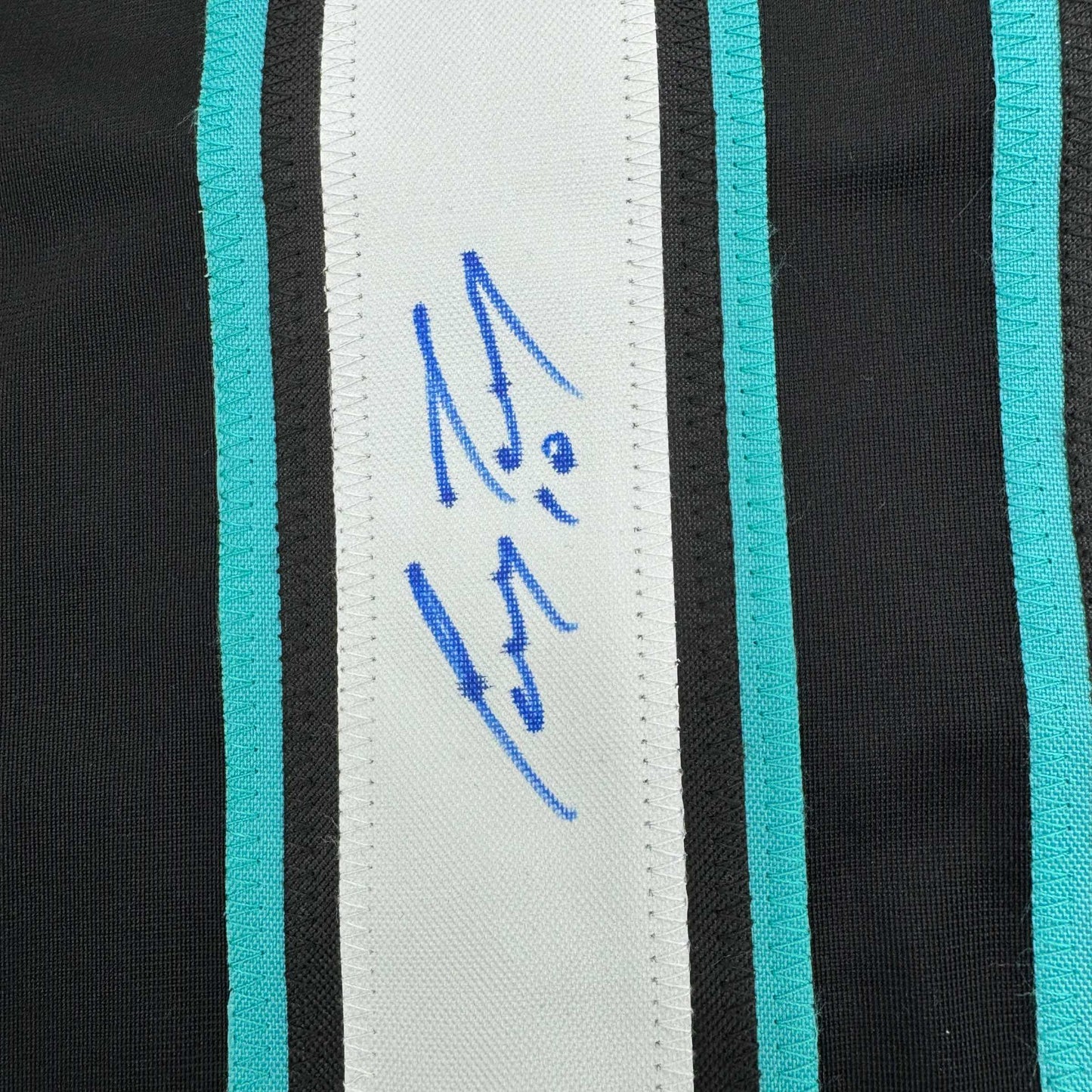 Autographed/Signed Corey Perry Anaheim Black Retro Hockey Jersey JSA COA