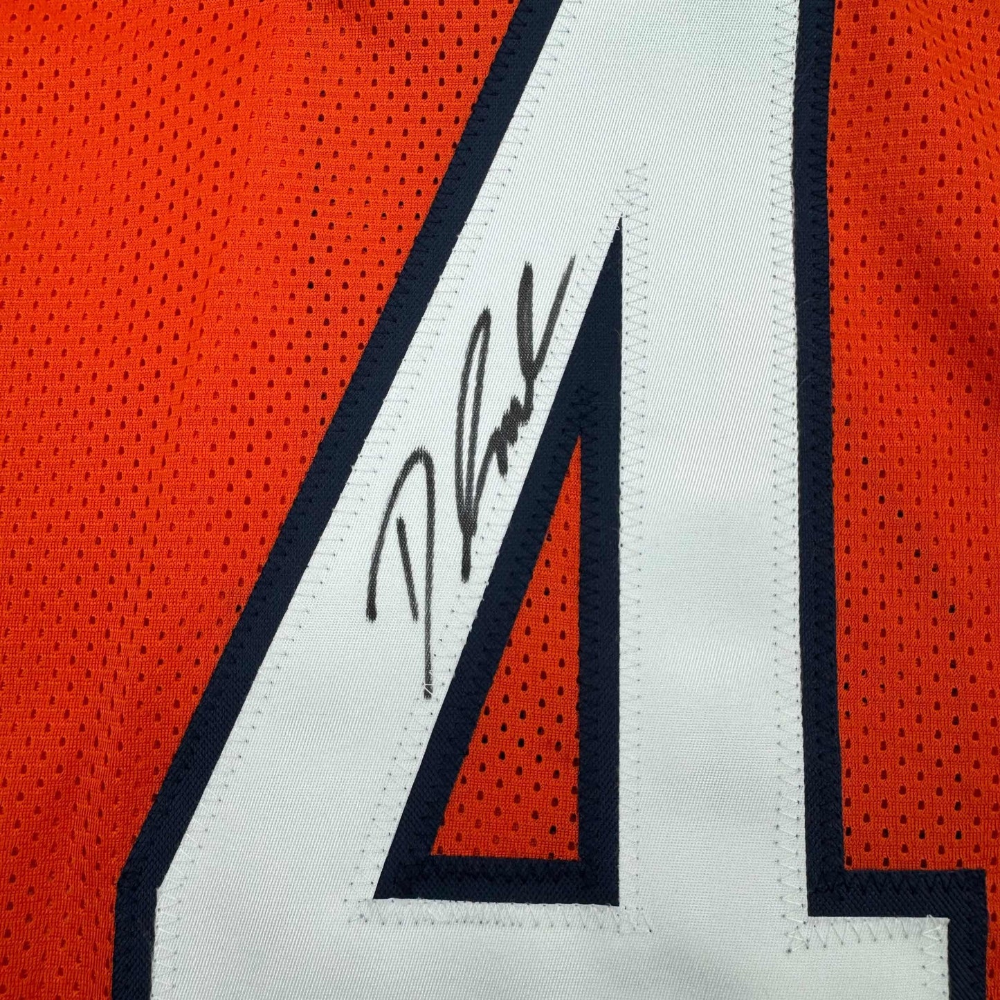 Framed Autographed/Signed D'Andre Swift 35x39 Chicago Orange Football Jersey JSA COA